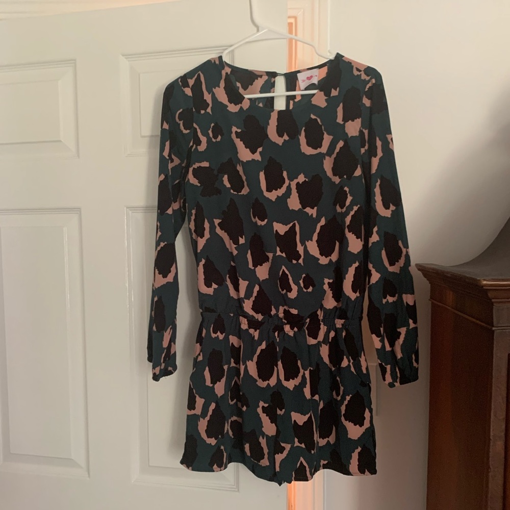Buddy Love Romper// cheetah print// size small
